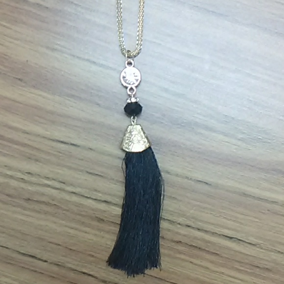 Jewelry - New Black Tassel Necklace